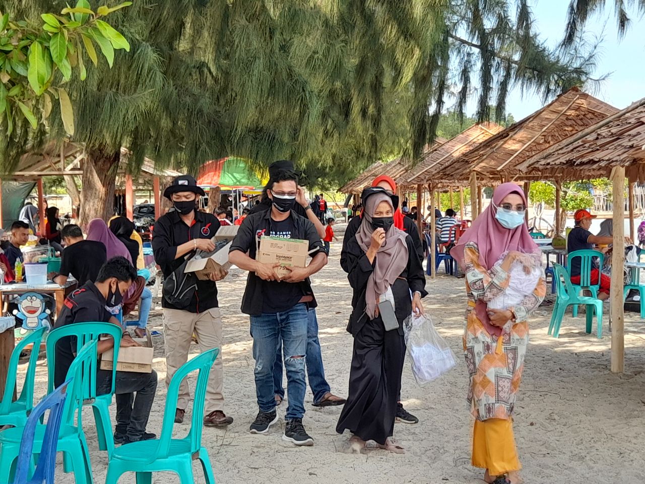 Jurnalis Karimun Bagi-bagi Masker