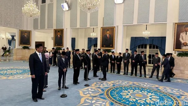 Pelantikan sejumlah menteri di istana negara 1757321921112 169