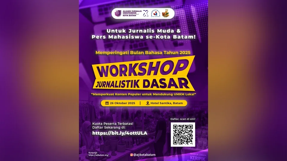 Aji batam dan perpustakaan bi kepri gelar workshop dan kompetisi menulis