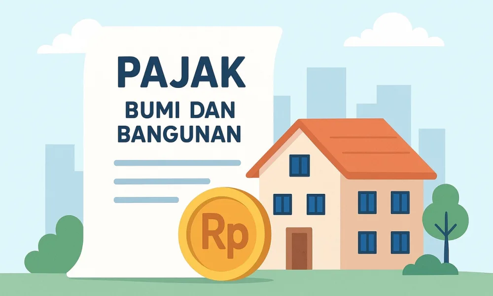 Ilustrasi pajak bumi dan bangunan pbb foto chatgpt skpy4 bkf7